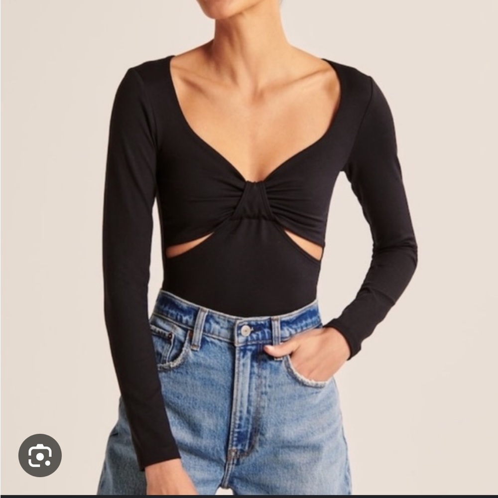 Double-Layered Seamless Fabric Cutout Bodysuit